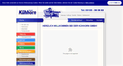 Desktop Screenshot of kuehhorn.de